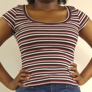 Vintage Teen Bell Brand Striped Shirt Size M